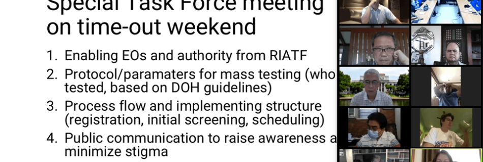 Special Task Force Meeting on Time-out Weekend