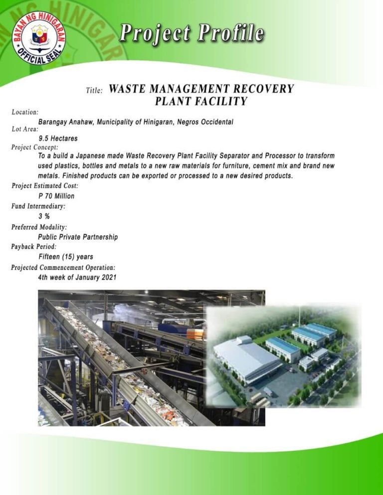 Hinigaran Waste management recovery