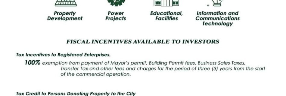 Local Investment and Incentives Code (LIIC) Bago City Highlights